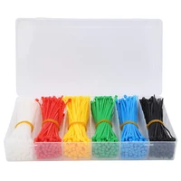 900 pieces self locking nylon cable ties multi colored portable cable ties organizer 2x100mm