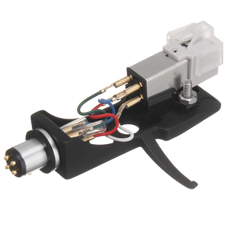 

Cartridge Stylus With Turntable Headshell 4 Pin Contacts For Phonograph Turntable Gramophone LP Vinyl Needle