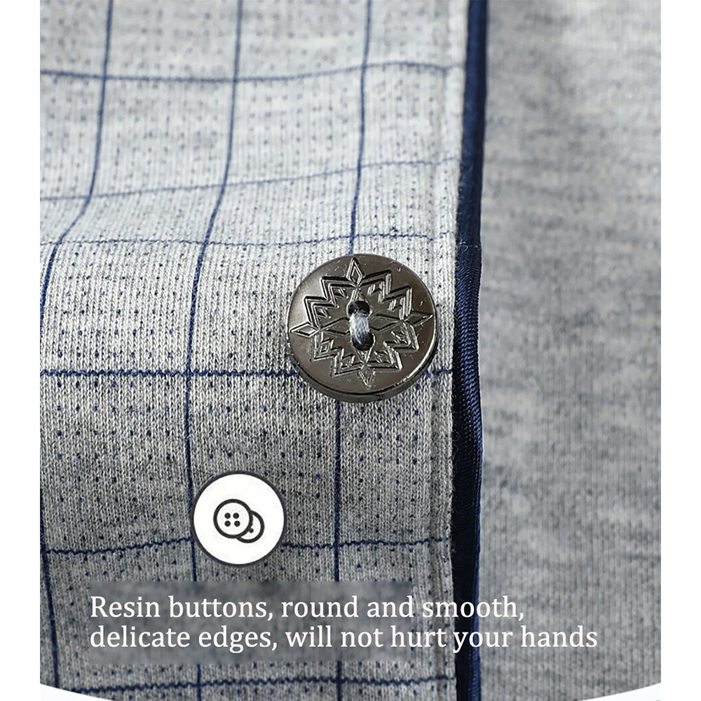 100% Cotton 4XL Men Pajama Sets Trendyol Plaid Simple Letter Embroidery Loose Sleep Tops Widen Elastic Waist Pijama Male Pajamas