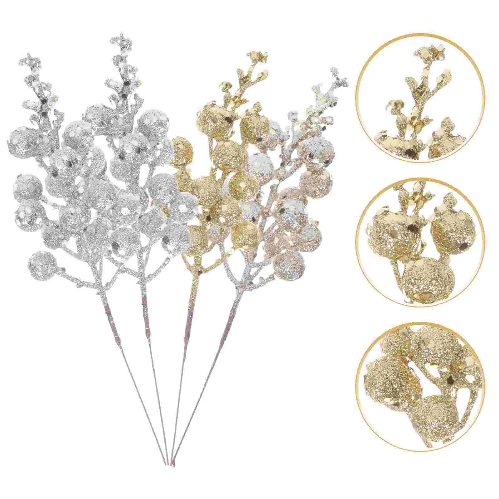 

Berry Artificialbranch Decor Branches Accessory Twigssimulated Diy Christmas Wreath Supplies Beery Home Stem Fake