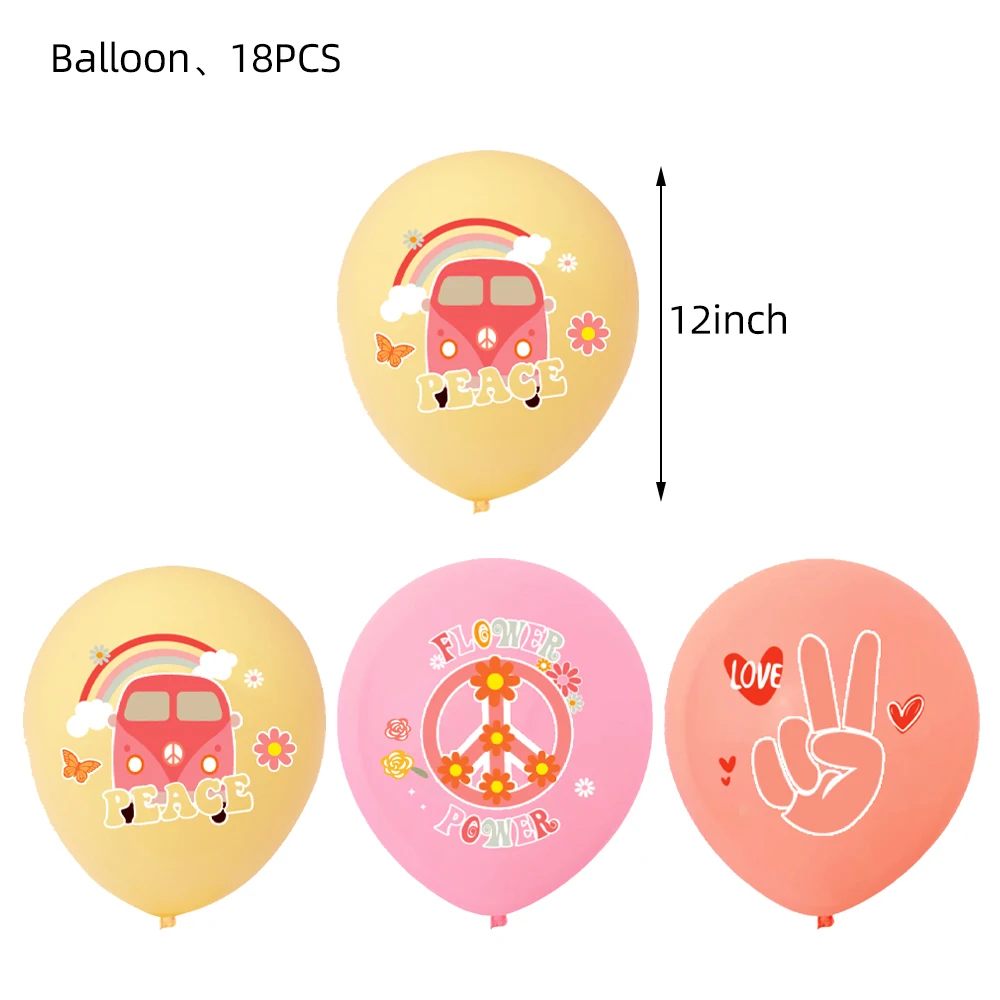 Богемный Хиппи два красивых искусственных украшения Радужная одноразовая