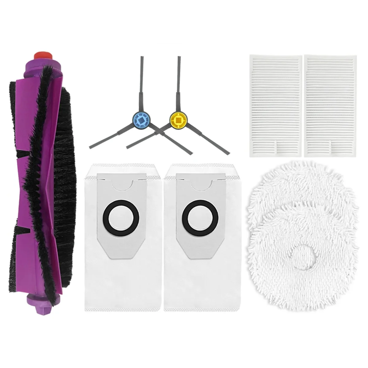 Для Midea V12 Запчасти для робота-пылесоса Основная боковая щетка Ткань швабры