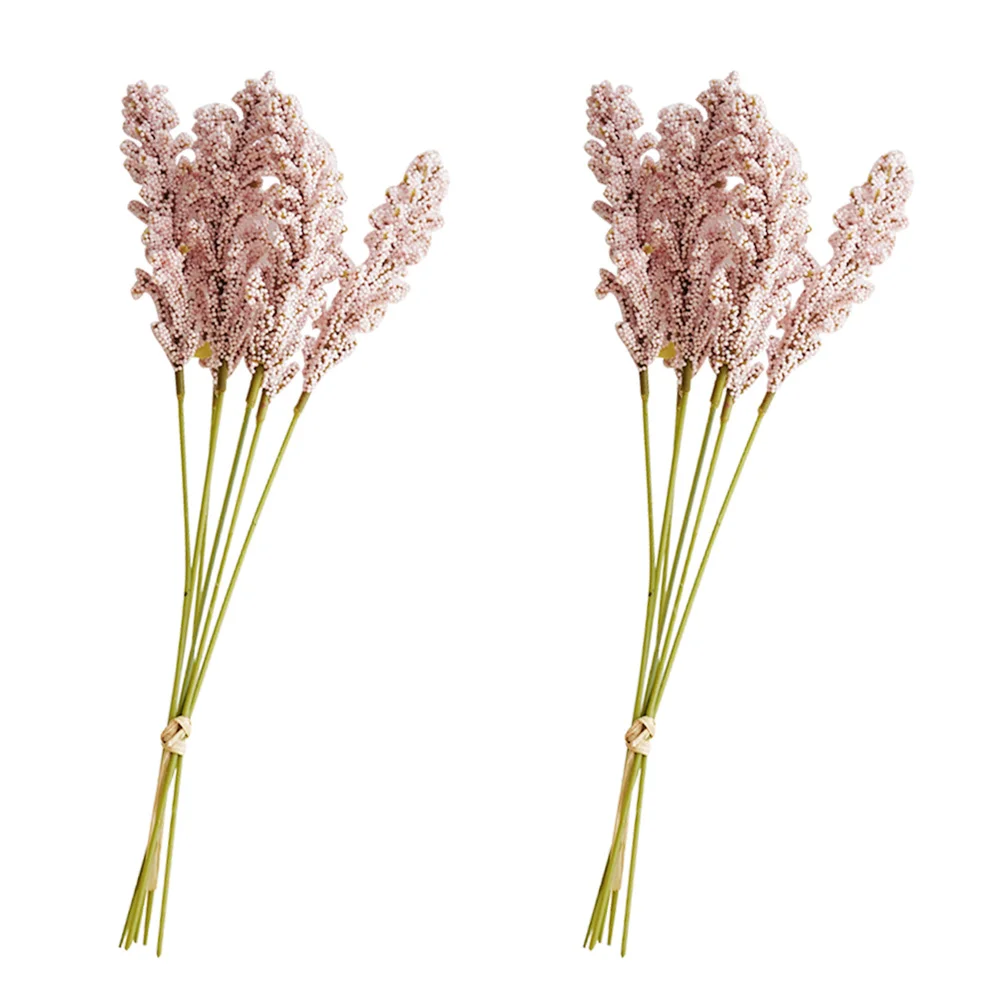 

Wheat Artificial Flower Fake Flowers Dried Stalks Bouquet Wedding Fauxgrain Decor Bouquetsdecoration Dry Stems Ear Simulation