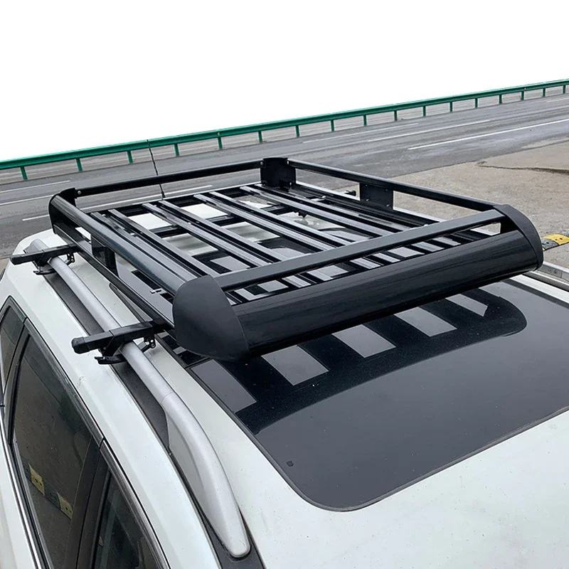 

Двойной багажник на крышу из алюминиевого сплава, автомобильный багажник на крышу, переноска для кроссоверов, модифицированный багажник, Универсальный двойной багажник