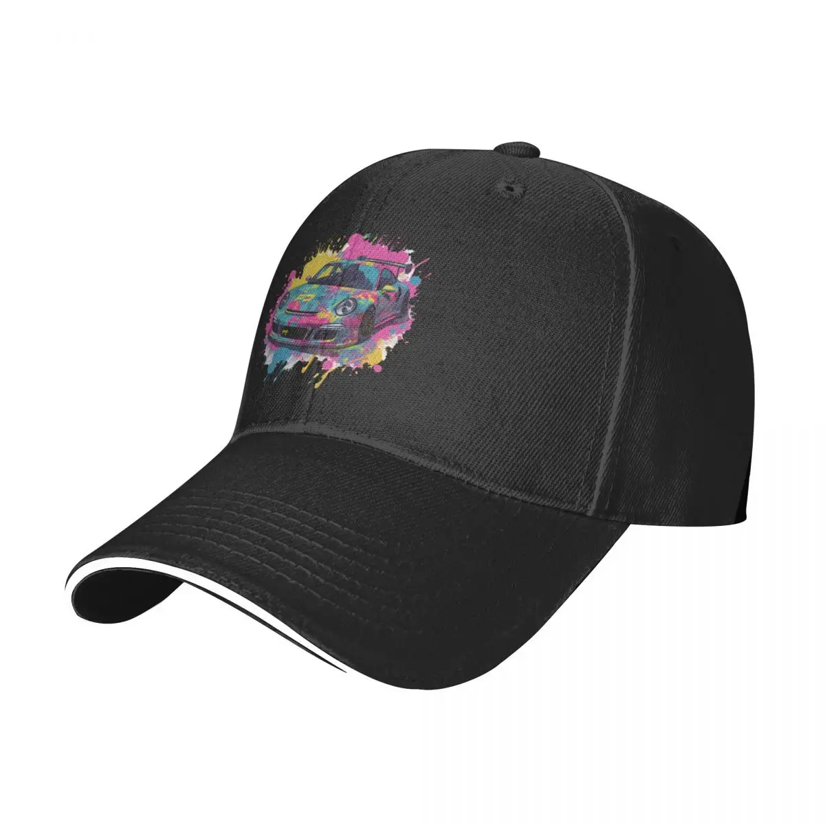 

Classic Sports Car Baseball Cap Psychadelic Grafitti Tennis Trucker Hat Cheap Women Classic Print Baseball Caps