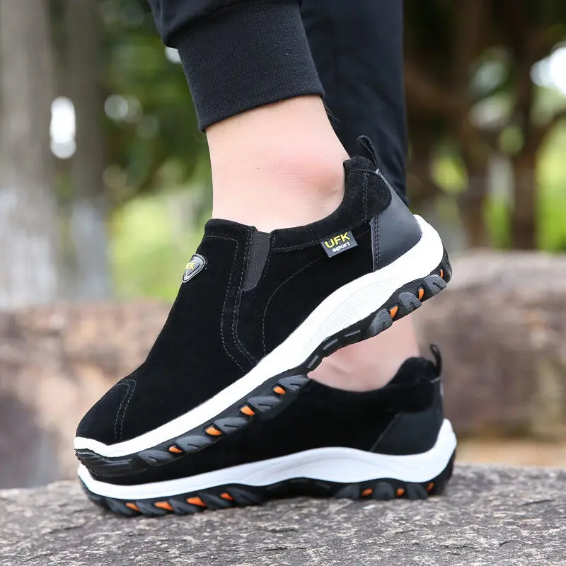 SENAGE Plus Size Outdoor Hiking Shoes Men's Sneakers Fashion Lightweight Sport Shoes Non-slip Casual Male Trekking Shoes