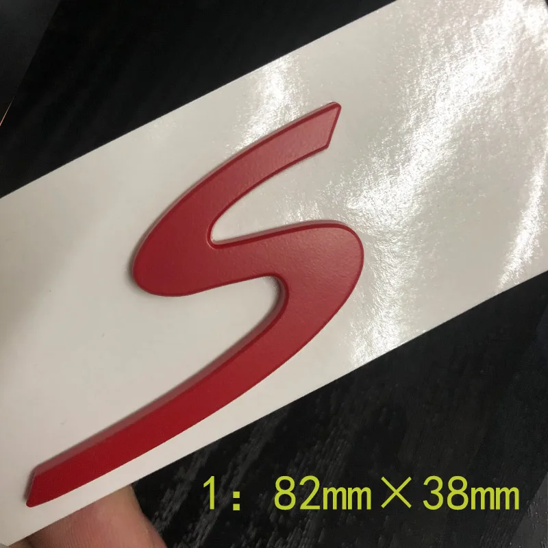 Автомобильная наклейка для Porsche с буквой S логотипом задним багажником хвостом