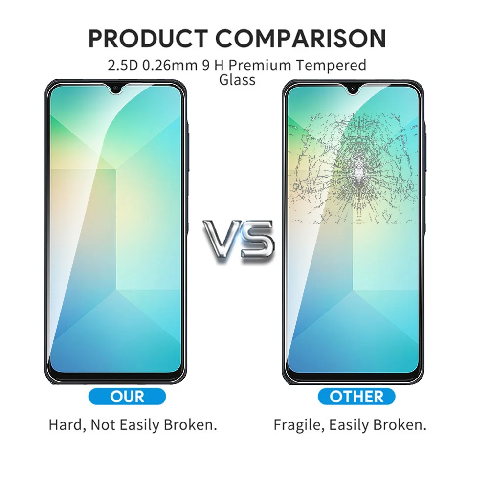 Закаленное стекло 8IN1 для Samsung Galaxy A06 4G Защитная пленка экрана Пленка камеры A 06 06A 6 7