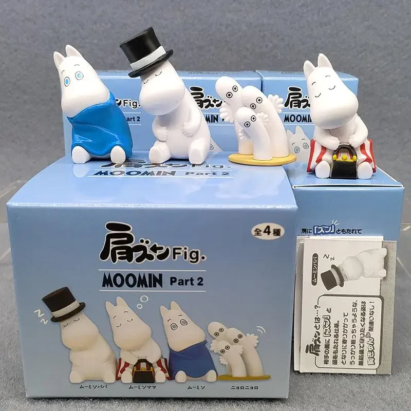 Аниме-фигурка Moomins Fatty Family Snufkin Little My Blind Box игрушки милая кукла настольный орнамент