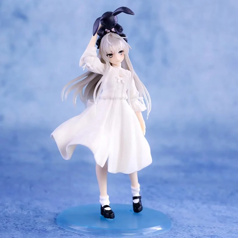 

20cm Anime Yosuga No Sora Action Figure Kasugano Sora White Dress Kawaii Girl Kasugano Dome Doll PVC Collectible Model Toy Gift