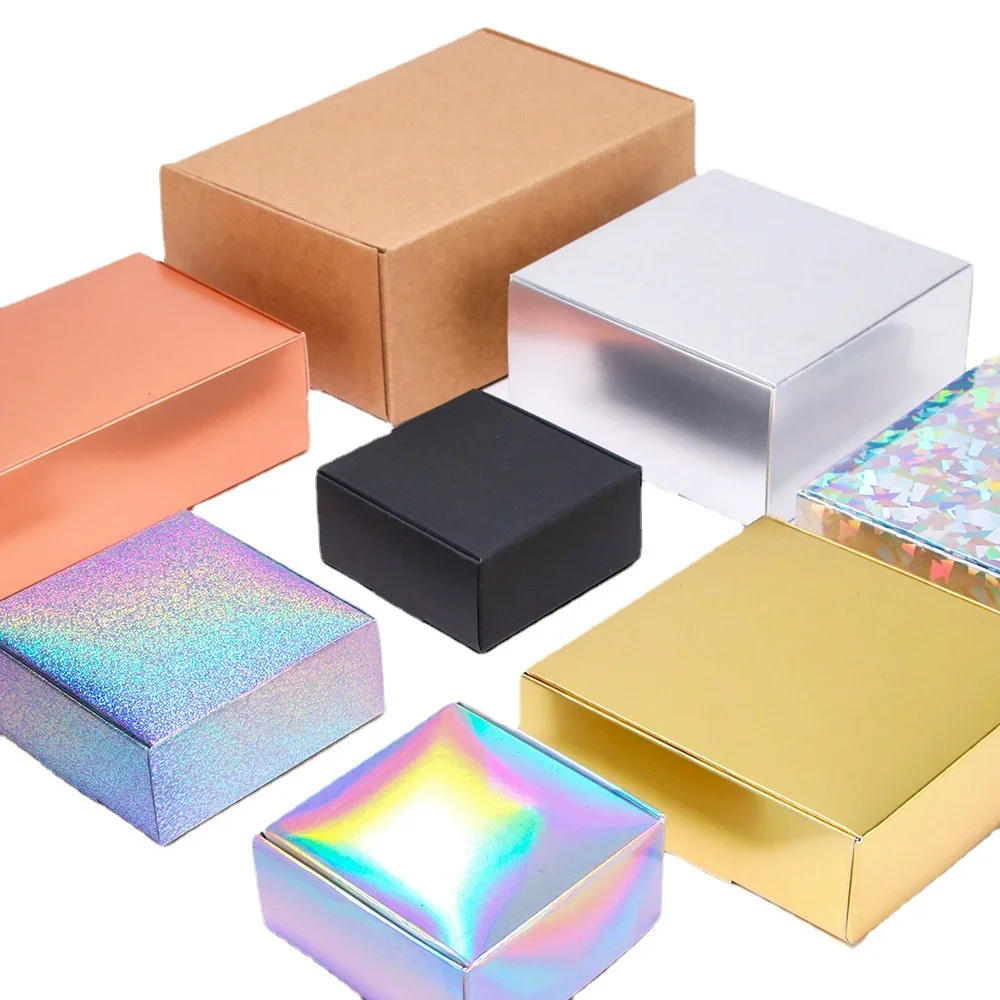 50 шт./партия цветные подарочные коробки для мыла