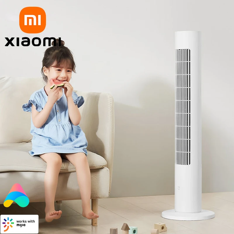 Фото XIAOMI MIJIA Smart Башенный вентилятор с преобразованием частоты постоянного тока 2,150 °   Ультраширокоугольный подача воздуха, домашние летние болельщики, поддержка приложения MI HOME №1