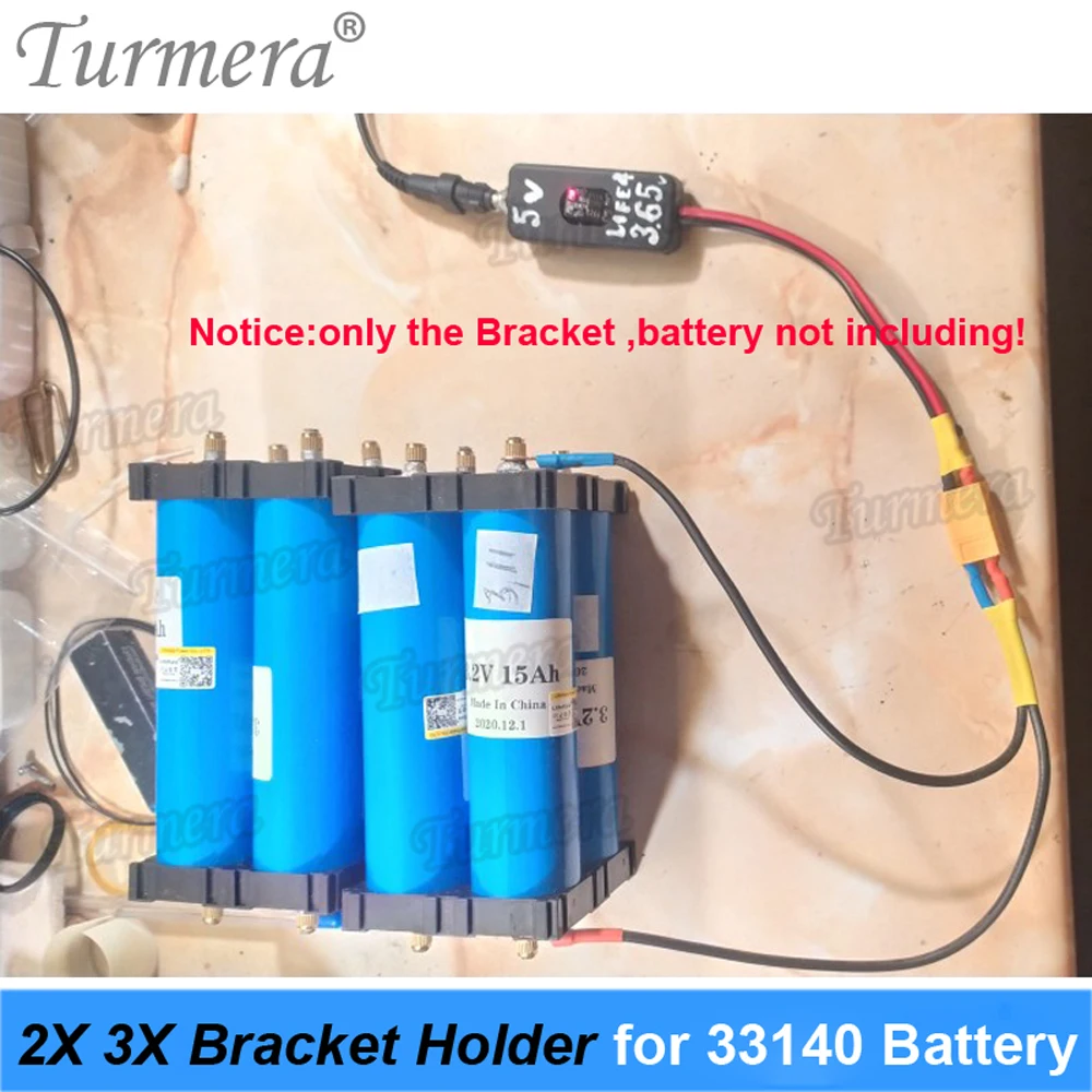 Держатель для батарей Turmera 33140 Lifepo4 апертура 33 5 мм 2x2x8 4x4 антивибрационный сделай