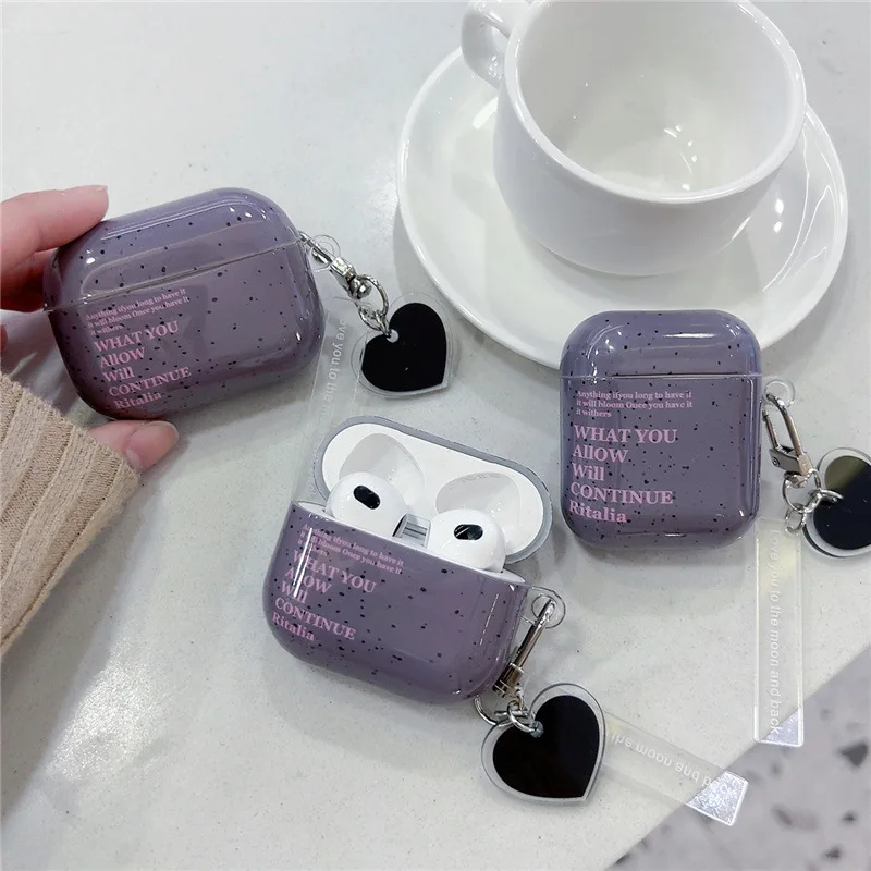 

Ins Style English Letter Earphone Case for Apple Airpods Pro 3 Case for Airpods 3 3rd Generation Air Pod 2 1 Case