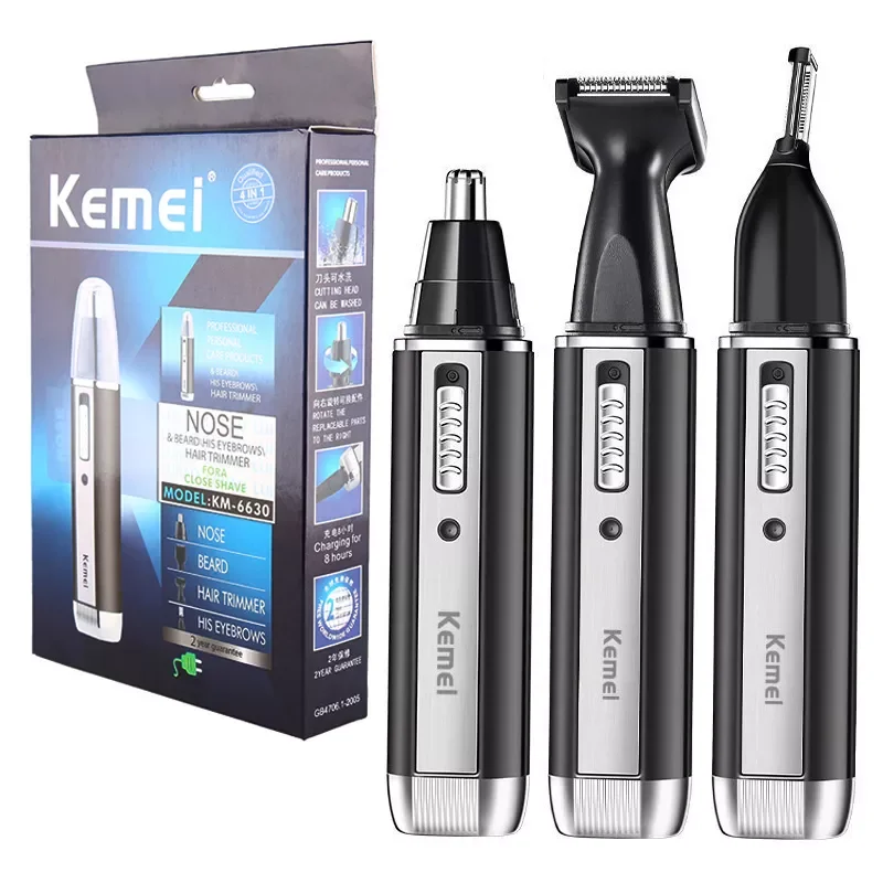 

All in one rechargeable nose ear trimmer beard trimer men grooming eyebrow hair trimmer for nose and ear cleaner professional
