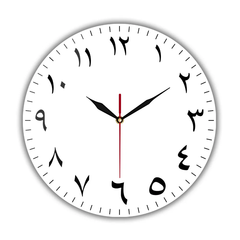 

Arabic Numerals Silent Sweep Wall Clock For Bedroom Minimalist Simple Design Persian Numbers Wall Watch Home Decor Timepieces