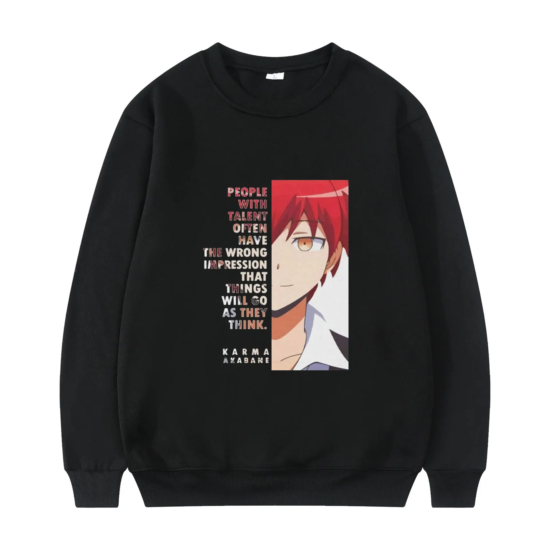 

Anime Assassination Classroom Korosensei Shiota Nagisa Akabane Karuma Classic Comic Long Sleeve Loose Casual Men Sweatshirt Tide