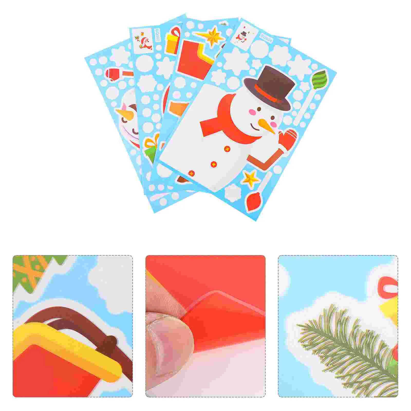 

4 Sheets Sticker Pretty Stylish Wall Sticker for Home