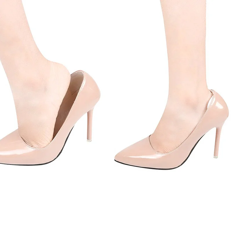 1 пара невидимых Противоскользящих подушечек для защиты каблука от падения