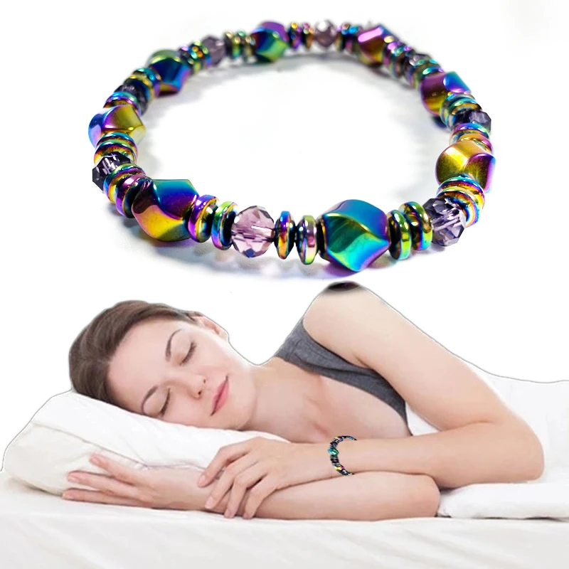 

Color Obsidian Magnet Bracelet In Addition To Static Electricity To Help Sleep Anti-fatigue Energy Bracelet Fashion Bracelet