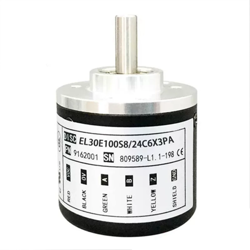 ELTRA-твердый вал инкрементный Поворотный энкодер 100ppr 30 мм 3000rmp 6 IP54 EL30E100S8/24C6X3PA2M