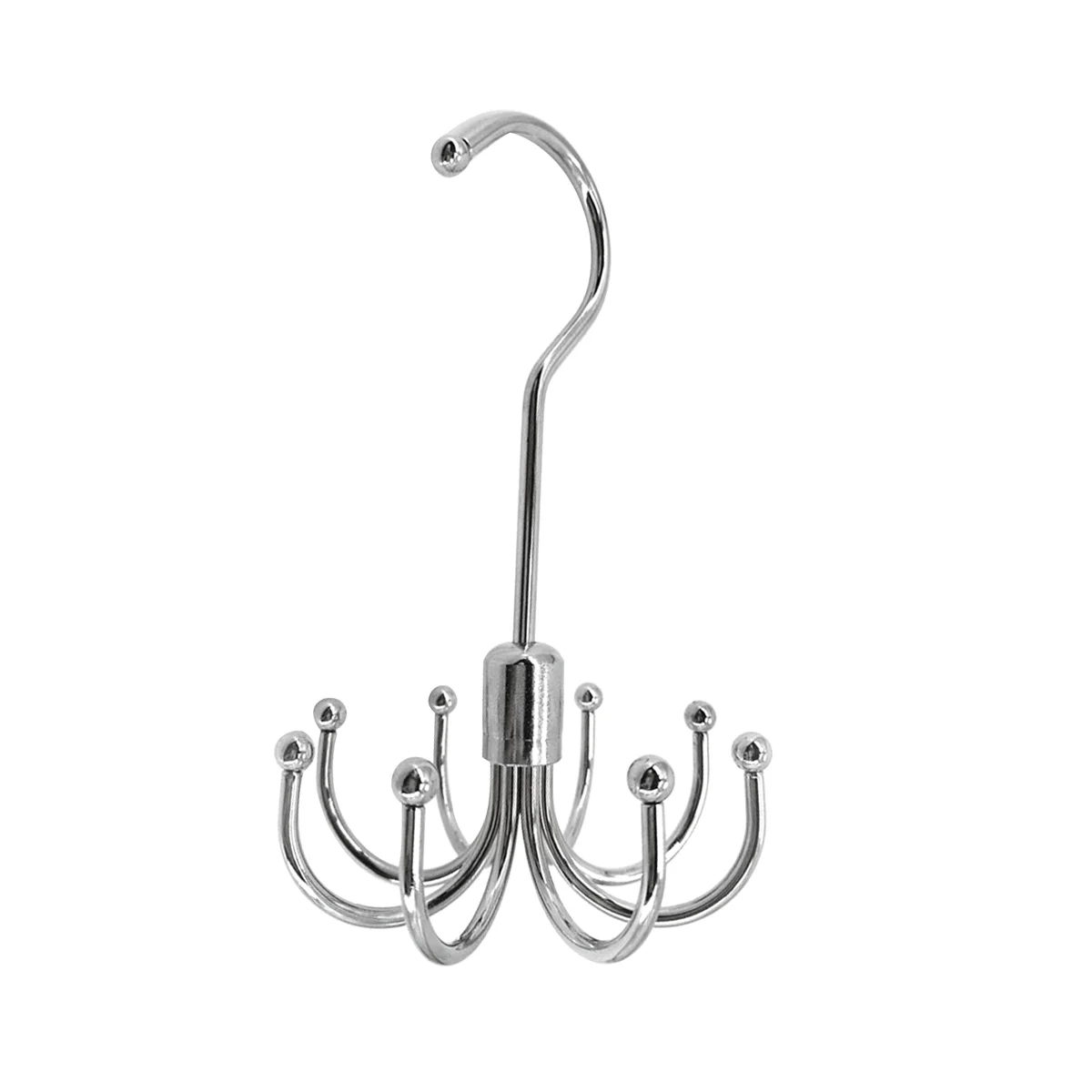 

Household Electroplating Hooks Hanging Bags Hanging Scarves Rotatable Eight-Claw Hooks