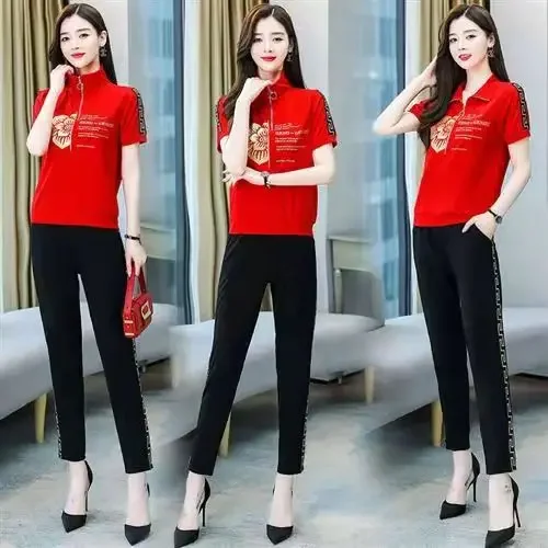 Лето 2023 модный спортивный повседневный костюм женская толстовка с лацканами