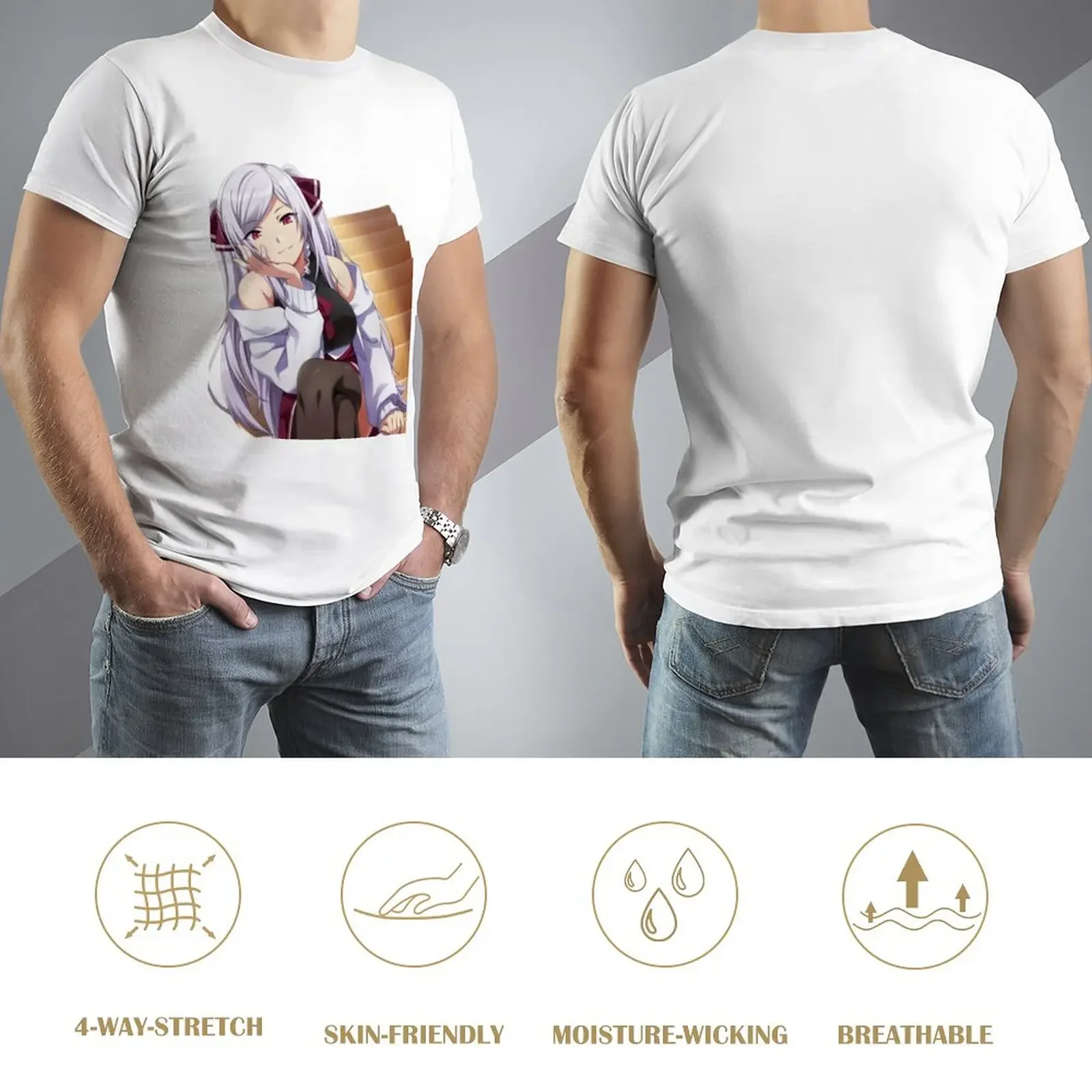 Футболка Alexia midgar мужская хлопковая с рисунком аниме простая тенниска