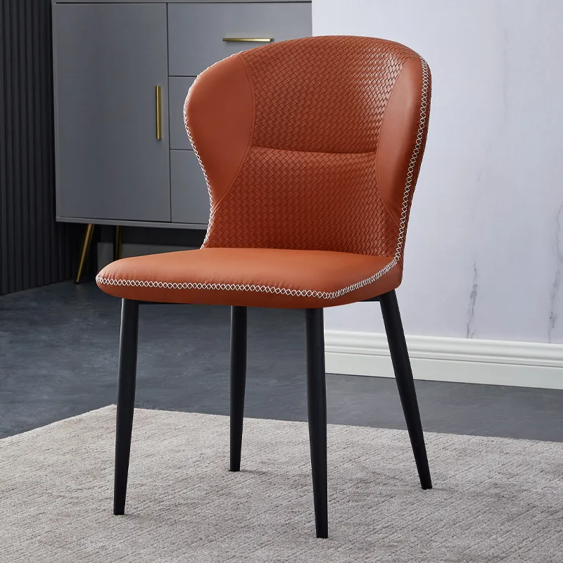

Household Modern Minimalist Restaurant Dining Chair Light Luxury Chair Backrest Iron Chairs Hotel Coffee Stool dining chairs