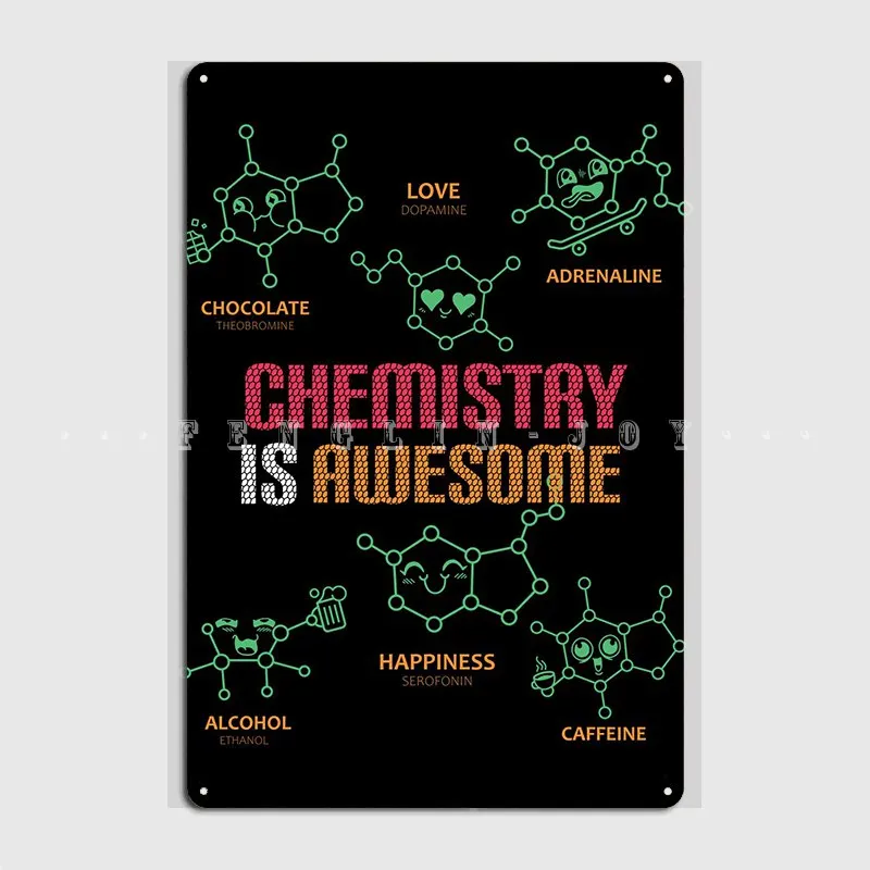 

Химия-Отличный Металлический плакат, украшение для гостиной, таблички для кинотеатра, кухни, жестяной плакат