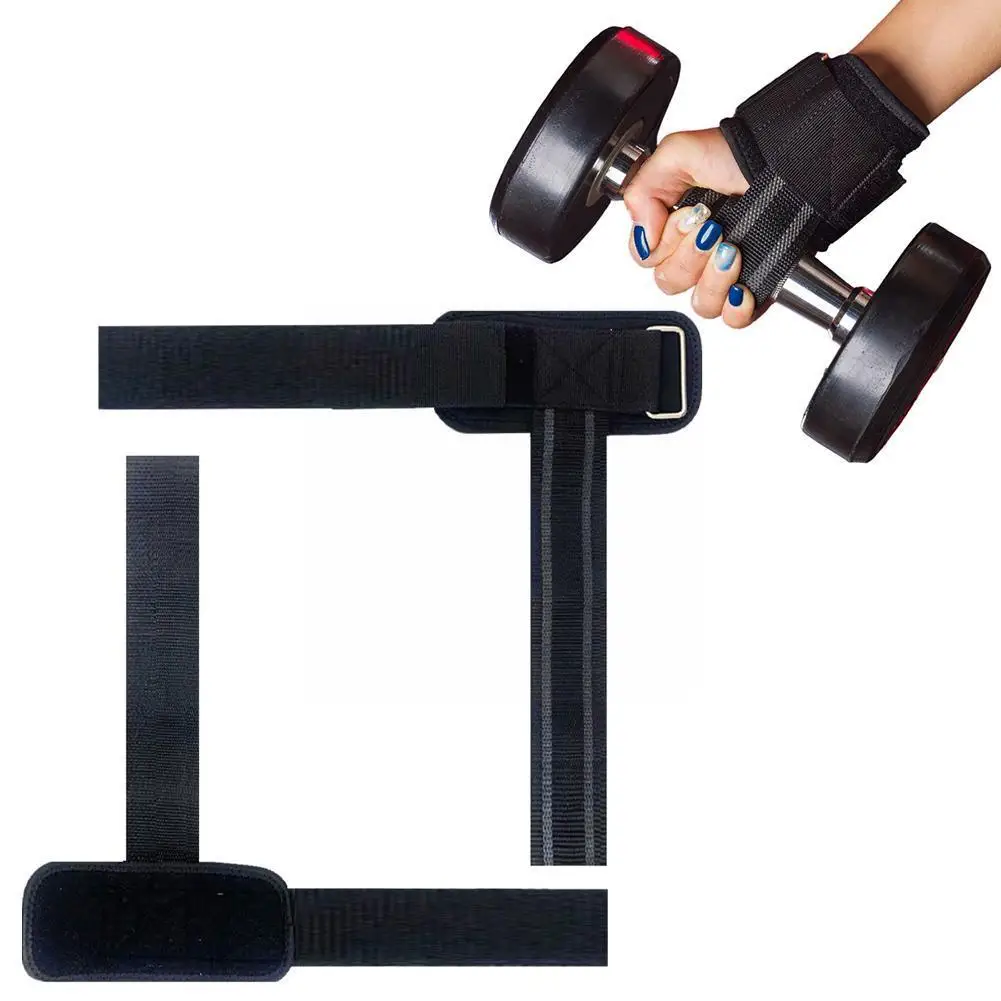 

Gym Sports Aid Belt Grip Strap Non-slip Fitness Weight Lifting Dumbbell Horizontal Bar Thickened Wrist Strap For Women Men J5G2
