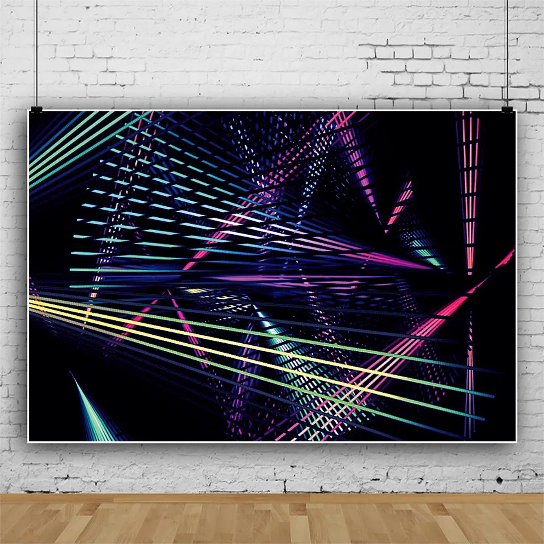 Фон для студийной фотосъемки с изображением музыкального ритма символов таинственности дискотеки вечеринки огней портретной фотографии