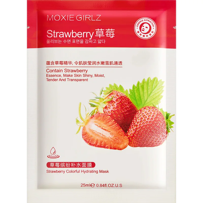 

Strawberry Mask Fresh Kiwi Fruit Tomato Cucumber Carrot Olive Skin Smoothing Moisturizing Oil-Control Whitening Skin Care