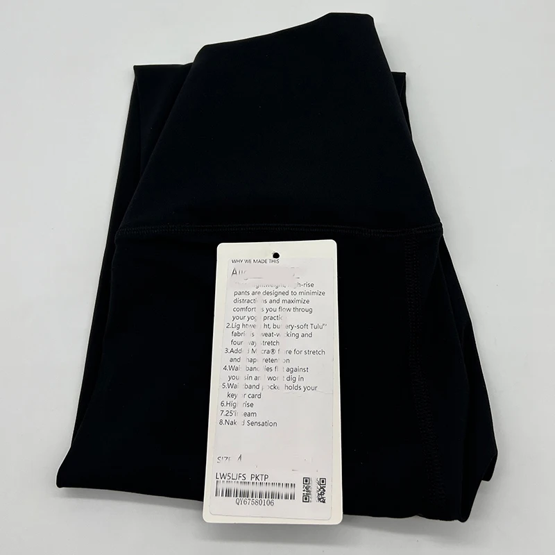 Luluwomen Sports High Quality Yoga Pants Gym Running Fast Dry Breathable Nylon High Waist Hip Leggings Custom Logo