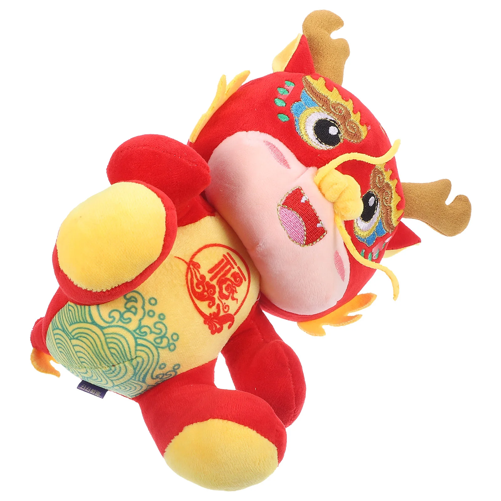 

New Year Dragon Stuffed Toy Plush Figure Toys Animals Statues Chinese Mascot Baby