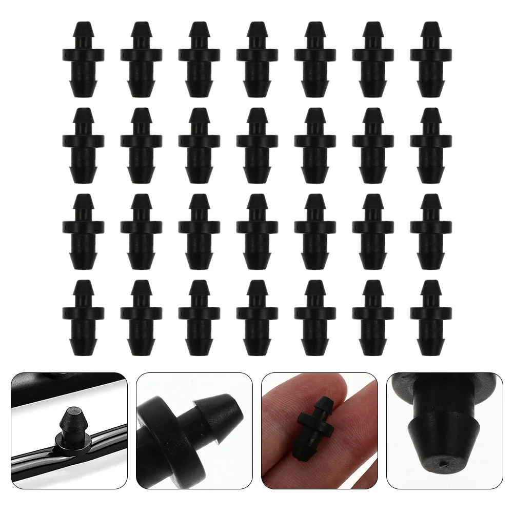 

60 Pcs Capillary Plug Universal Adapter Garden Irrigation Pipe Lawn Supplies Hole End Plastic Drip Tube Closure Tubing