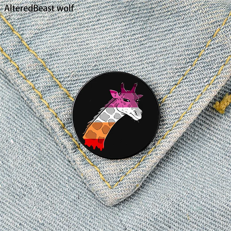 Забавные Броши Bi Pride с жирафом на заказ