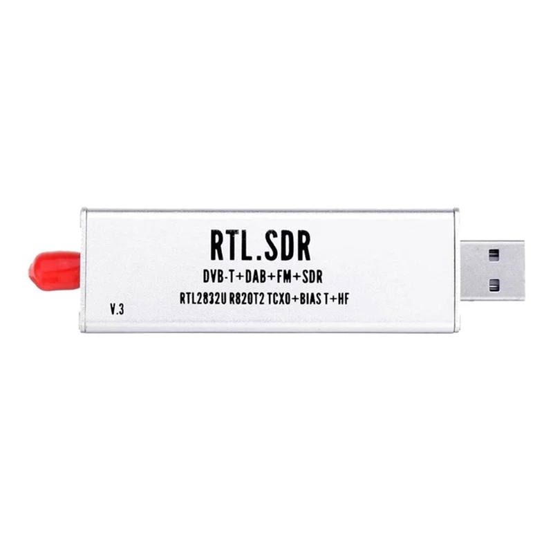 

0.1Mhz-1.7Ghz TCXO RTL SDR Receiver R820T2 USB RTL-SDR Dongle With 0.5Ppm TCXO SMA MJZSEE A300U Tester