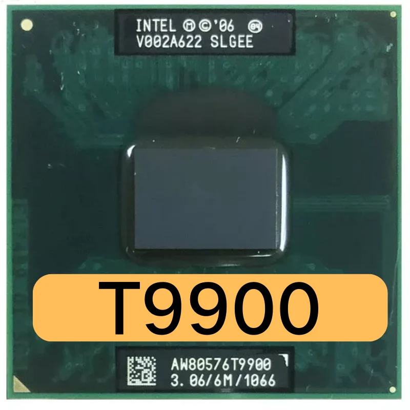 Original lntel Core 2 Duo T9900 CPU (6M Cache, 3.06 GHz, 1066 MHz FSB , Dual-Core) Laptop processor free shipping