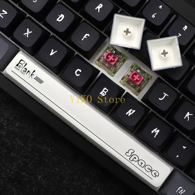 Фото K32C 133 клавиши PBT колпачки для клавиш XDA Profile DYE SUB персонализированный черный для темы Марса колпачок для Cherry MX №4