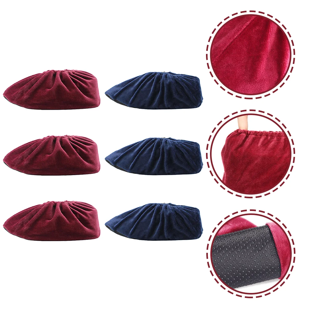 

6 Pairs Breathable Washable Reusable Fabric Overshoes Boot Protectors Covers Boot Covers Shoe Protectors