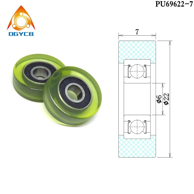 

Малошумный роликовый подшипник dgycb PU62522-7 из искусственной кожи 5x22x7