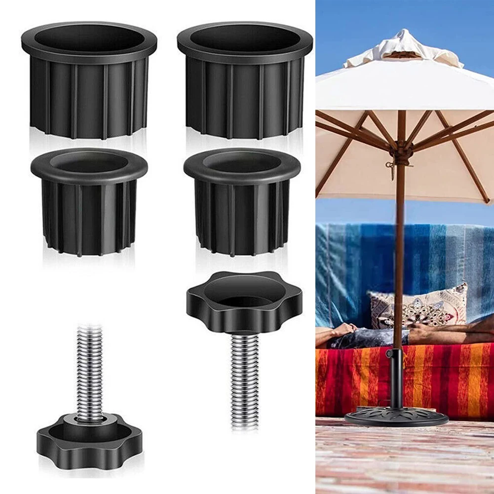 

6pcs/set Umbrella Base Stand Parasol Base Support Hole Ring Plug Cover Umbrella Pole Cap Patio Umbrella Stand Replacement Parts