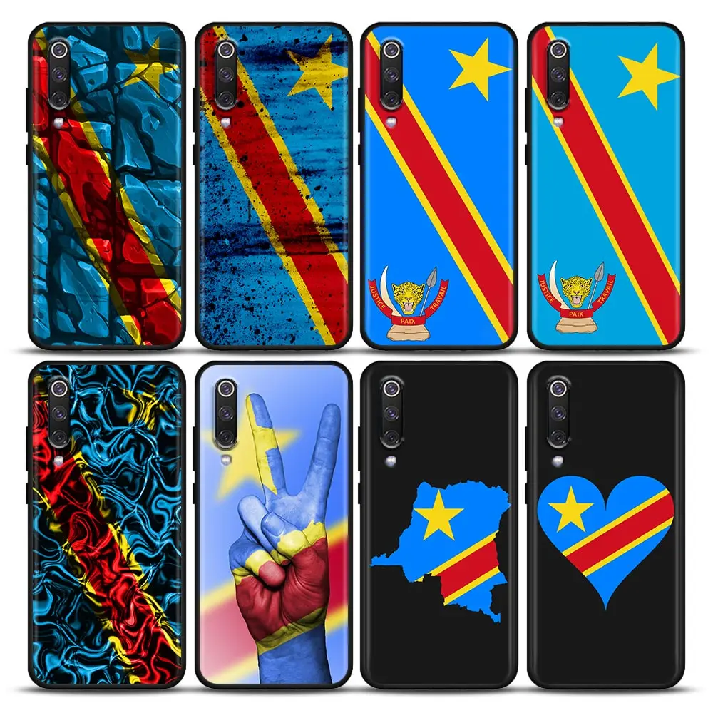 

Phone Case for Xiaomi 8 9 SE A2 Note 10 POCO X3 M3 F3 M4 NFC GT Pro Lite 5G Funda Coque Flag Of The Democratic Republic Of Congo