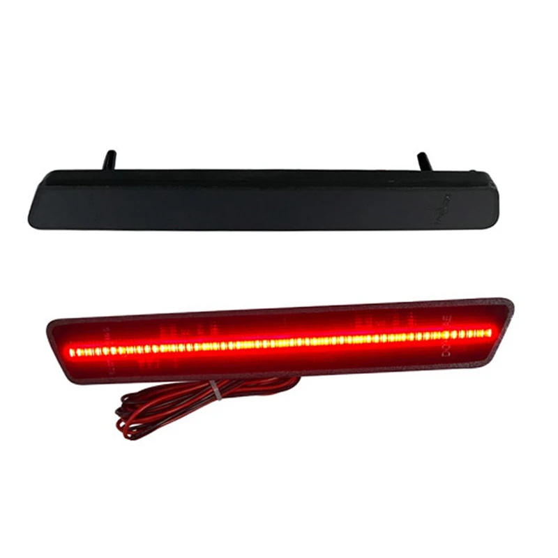 

2Pcs LED Rear Side Marker Lights For-Ford Mustang 1999-2004 Rear Bumper Side Fender Marker Turn Signal Lamp Smoked Lens