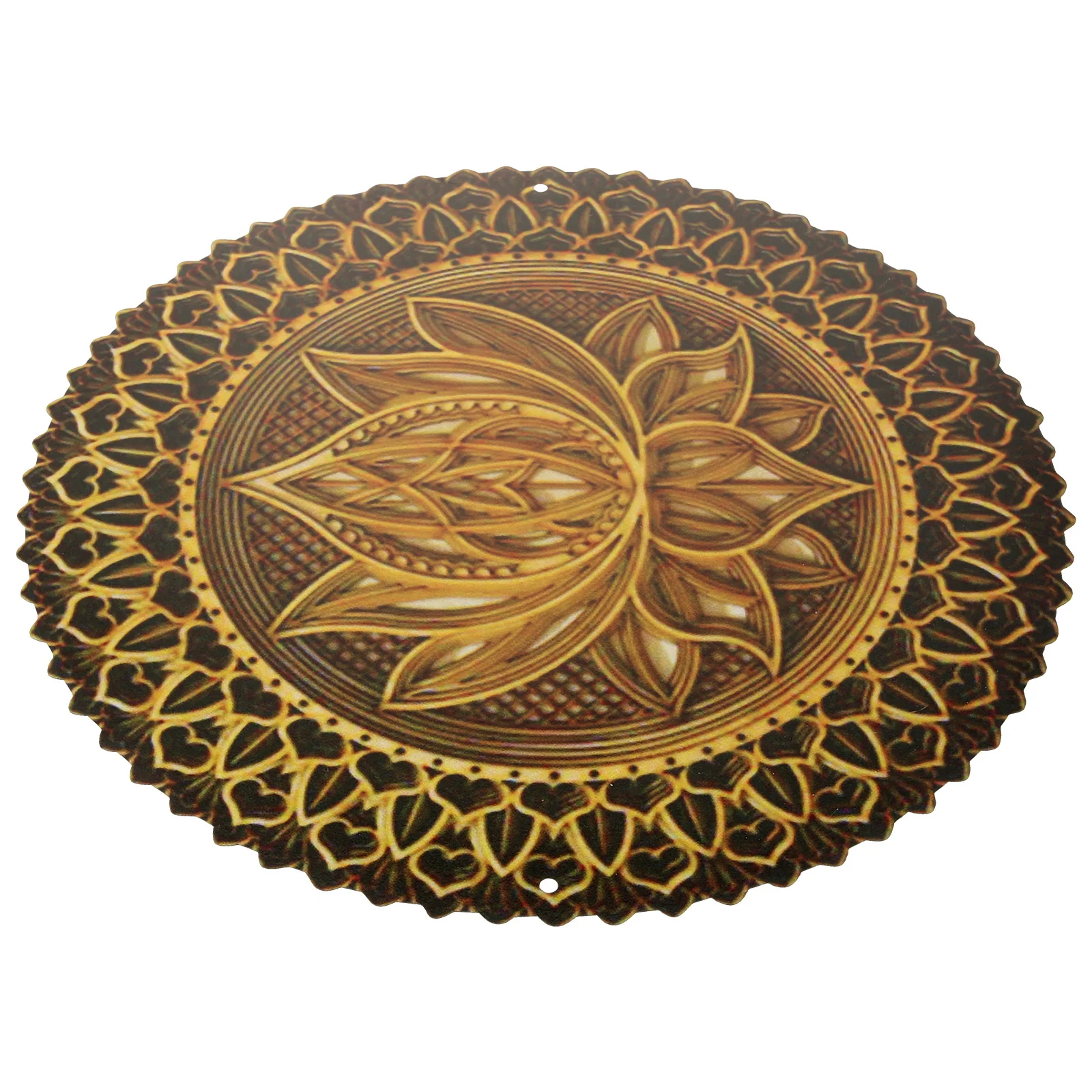 

Home Decor Flower Wall Mandala Hanging Ornament Sculpture Living Room Indoor Pendant Iron Metal