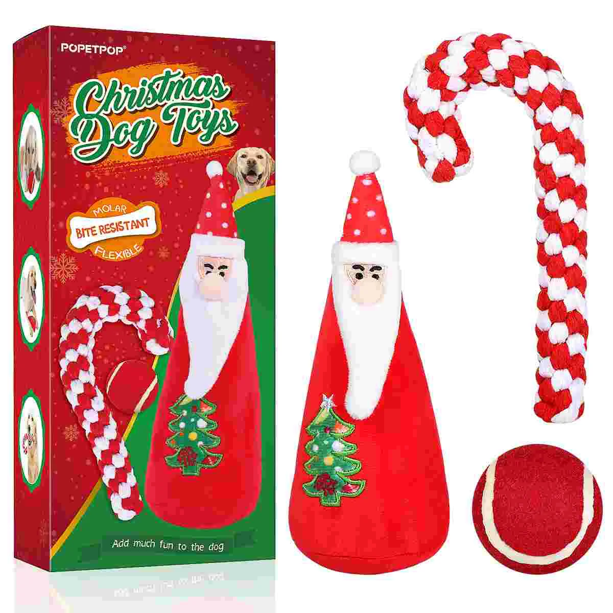 

3PCS/Pack Dog Christmas Dog Stockings Christmas Xmas Dog Dog Christmas Squeaky Small Large Dog