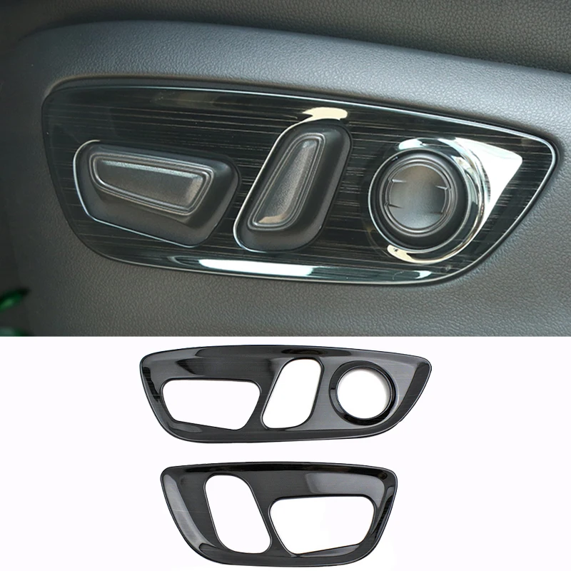

Для Toyota Highlander XU70 2020 2021 2022 2023 Гибридный нержавеющий переключатель регулировки сиденья автомобиля ручка панель отделка Чехлы аксессуары