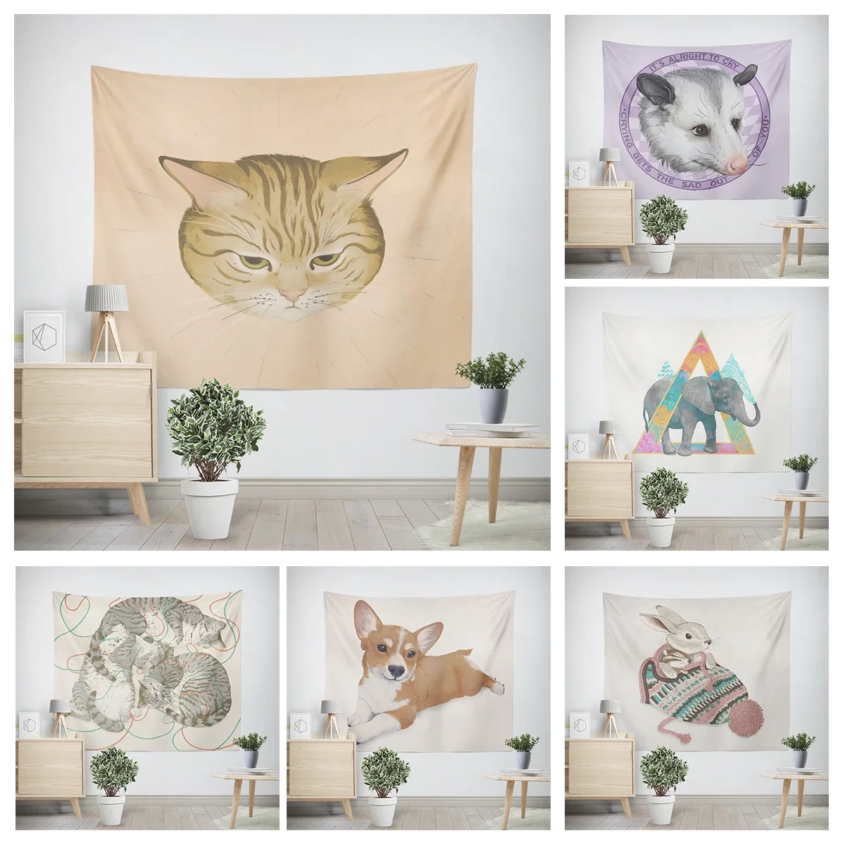 Домашнее украшение искусство настенный гобелен эстетическое настенное для