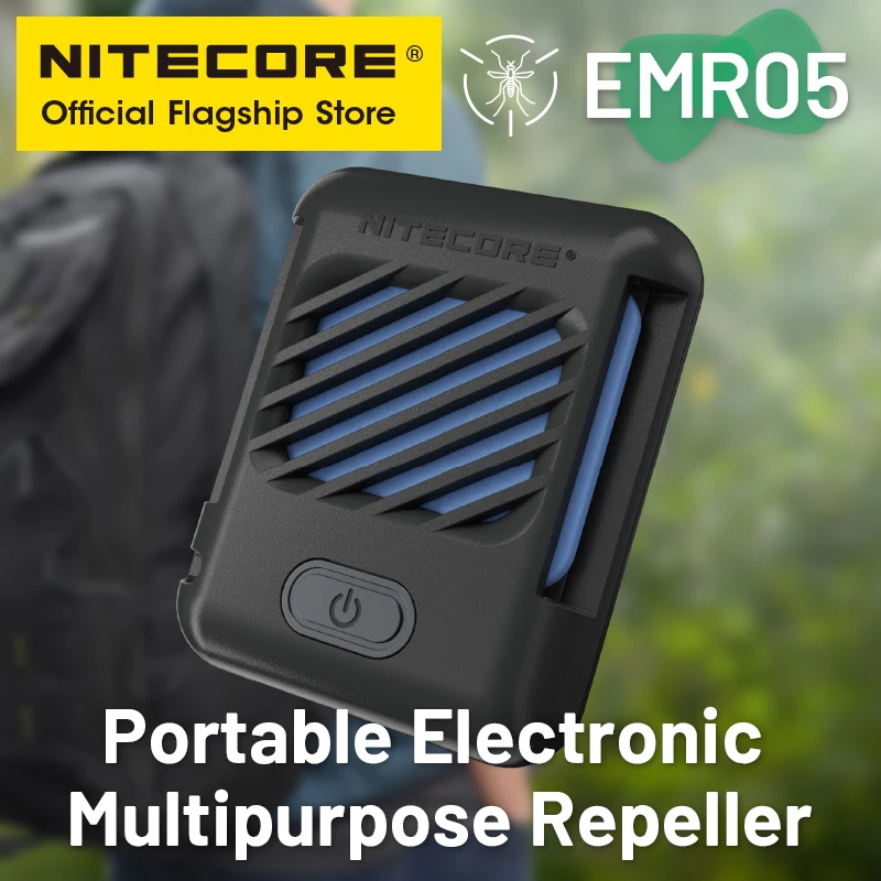 NITECORE EMR05 Portable Mini Multipurpose Repeller USB-C Charging for Summer Home Sleep Camping Hiking Trekking Walk The Dog